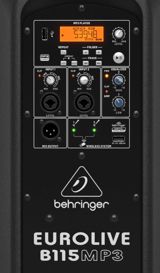 Активна акустична система з MP3 - Behringer B115MP3