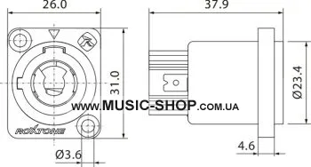 Роз'єм - Roxtone RAC3MPI-WP