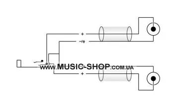 Готовый кабель Roxtone RAYC530L02, 2х1x0.14 кв. мм, вн. диаметр 4x8 мм, 0,2 м