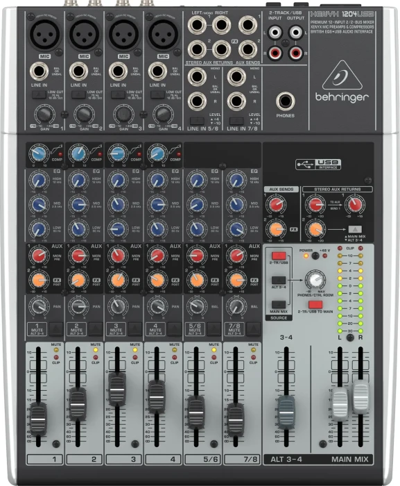 Микшерный пульт - Behringer XENYX 1204USB