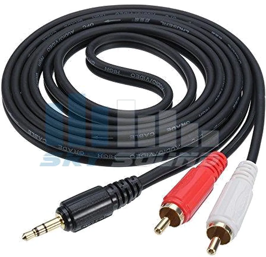 Міжблочний кабель Mini Jack - 2RCA - Sky Sound RC-002 (3m) PRO