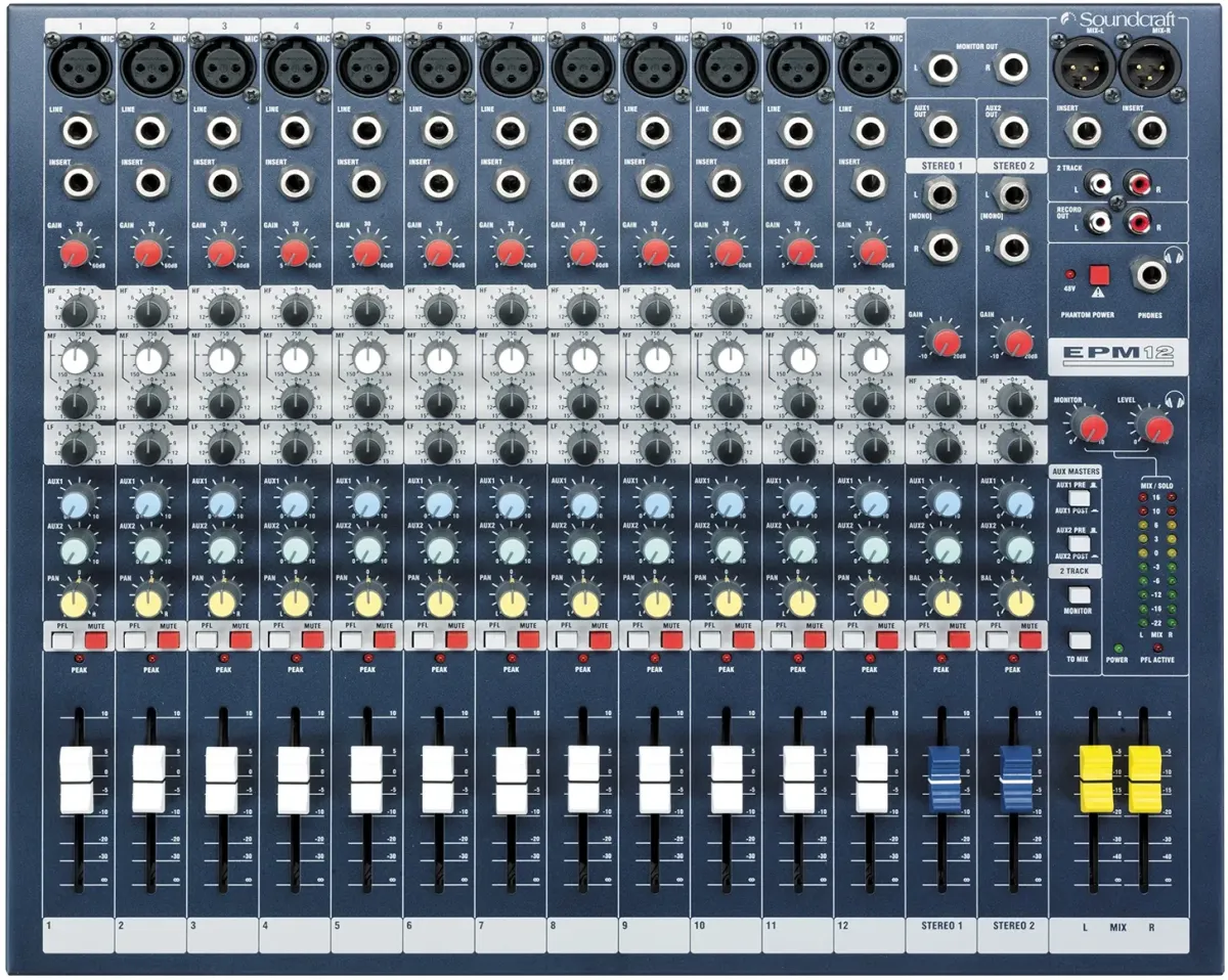 Аналоговий мікшерний пульт - Soundcraft EPM12