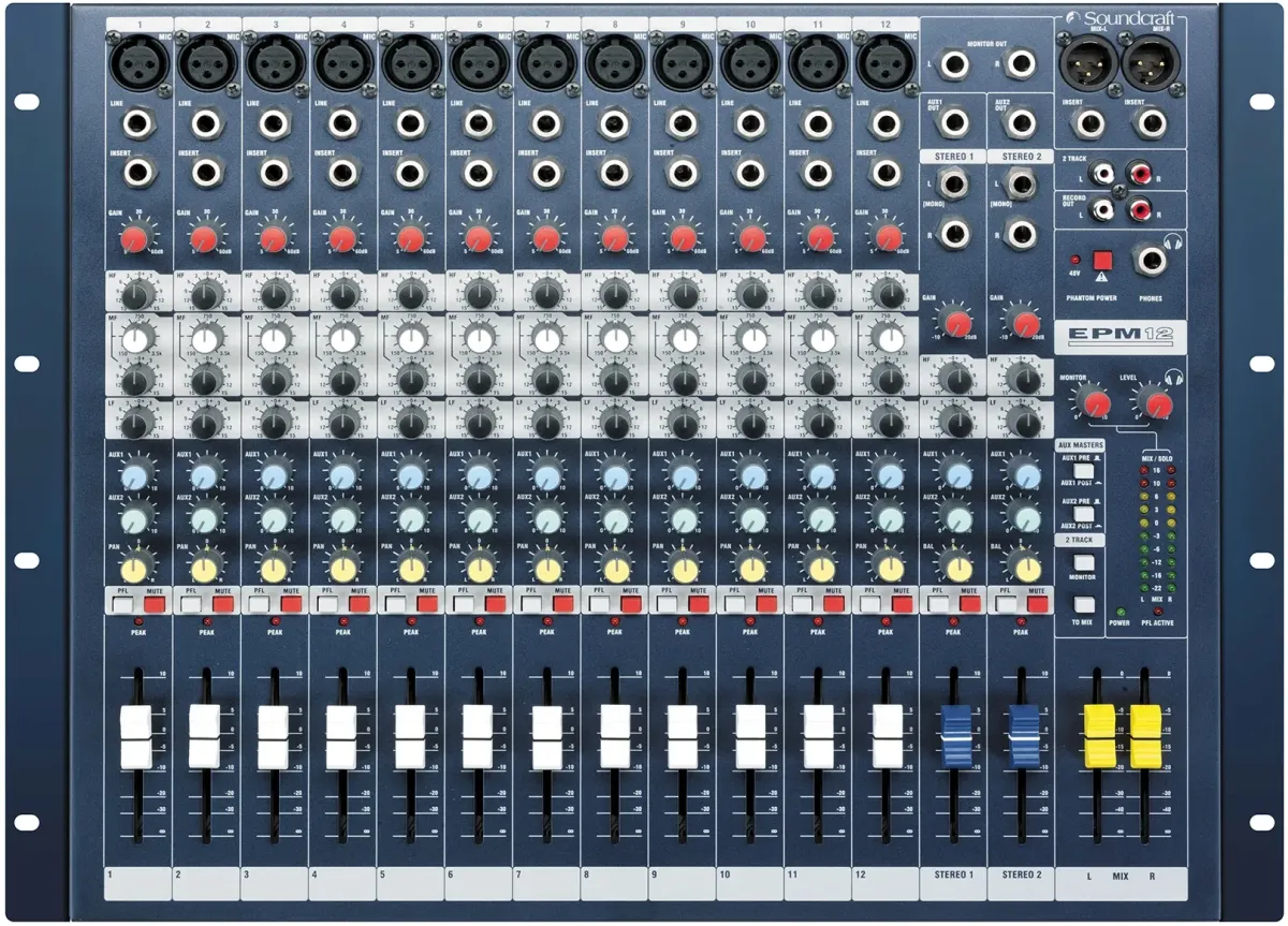 Аналоговий мікшерний пульт - Soundcraft EPM12