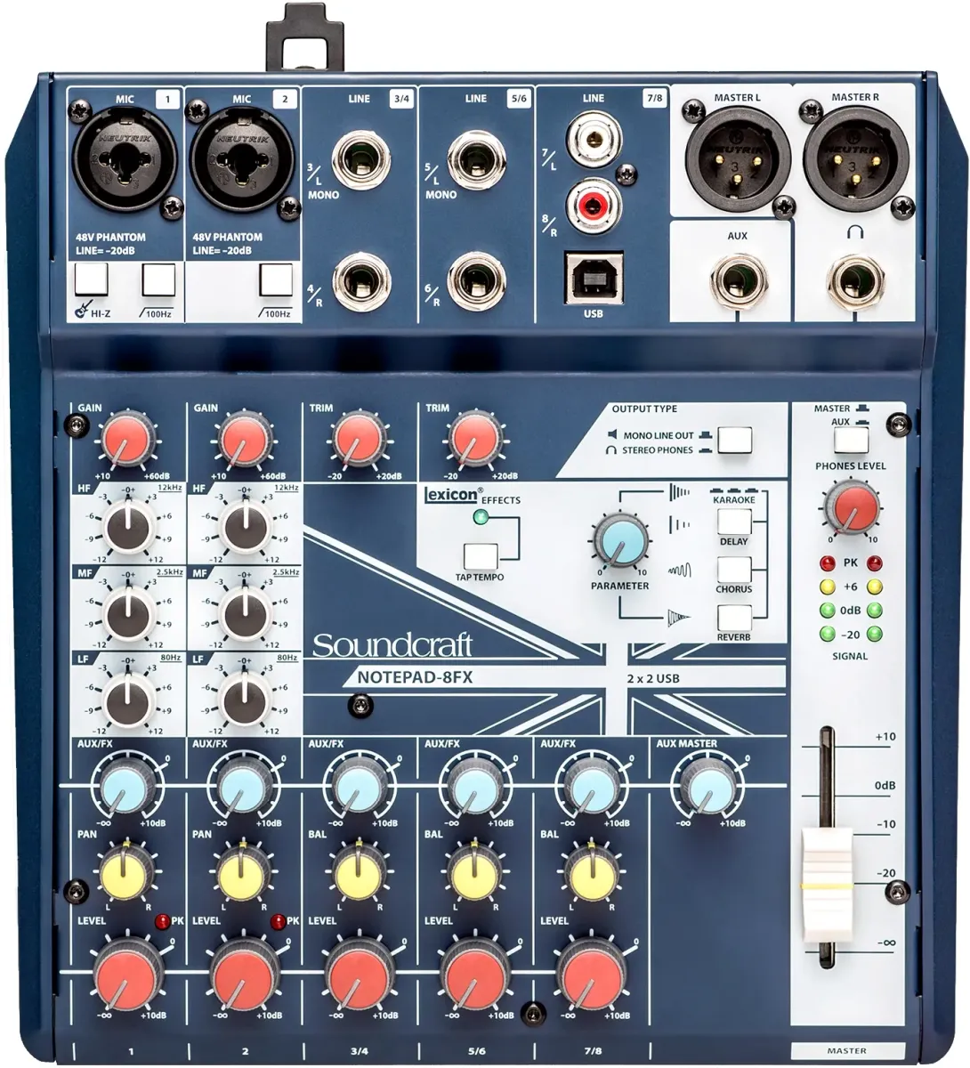 Аналоговий мікшерний пульт - Soundcraft Notepad 8FX
