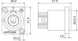 Роз'єм - Roxtone RAC3MPO