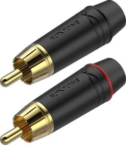 Разъем  - Roxtone RF2P-BG RCA (папа)