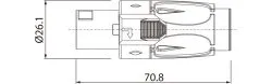 Роз'єм - Roxtone RS4F-N-RD