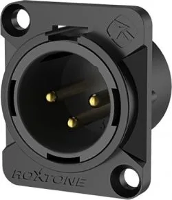 Разъем XLR - Roxtone RX3MD-BG (папа)