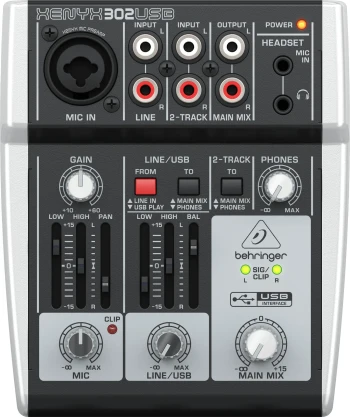 Мікшерний пульт - Behringer XENYX302USB