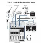 Микшерный пульт - Behringer XENYX 1204USB