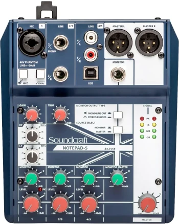 Аналоговий мікшерний пульт - Soundcraft Notepad 5
