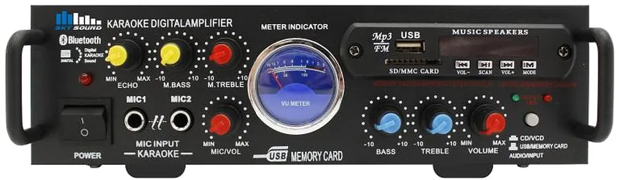 Усилитель мощности - Sky Sound SM-088a (2*50W) Bluetooth